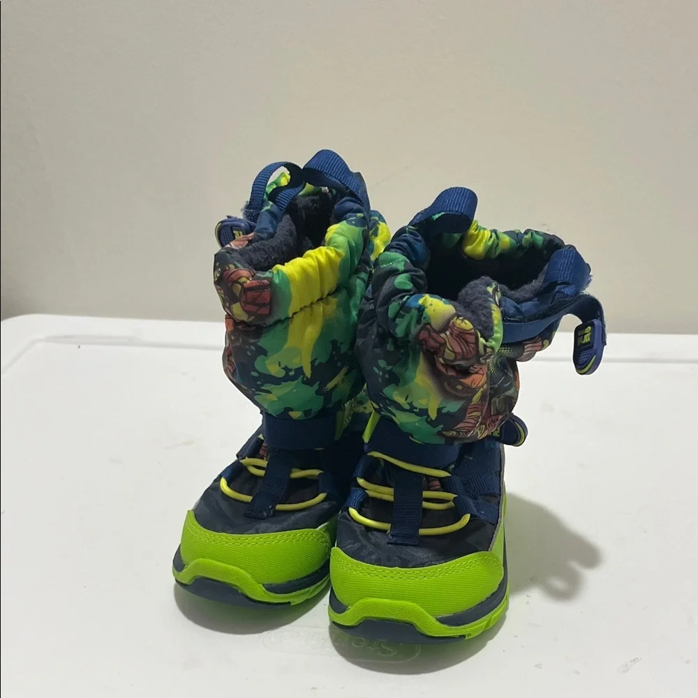 Kids Colorful Stride Rite Teenage Mutant Ninja Turtles Winter Boots
